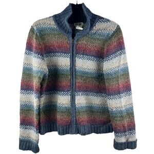 Vintage Paul Harris Wool Blend Full-Zip Sweater – Boho Western Cozy, Size‎ M